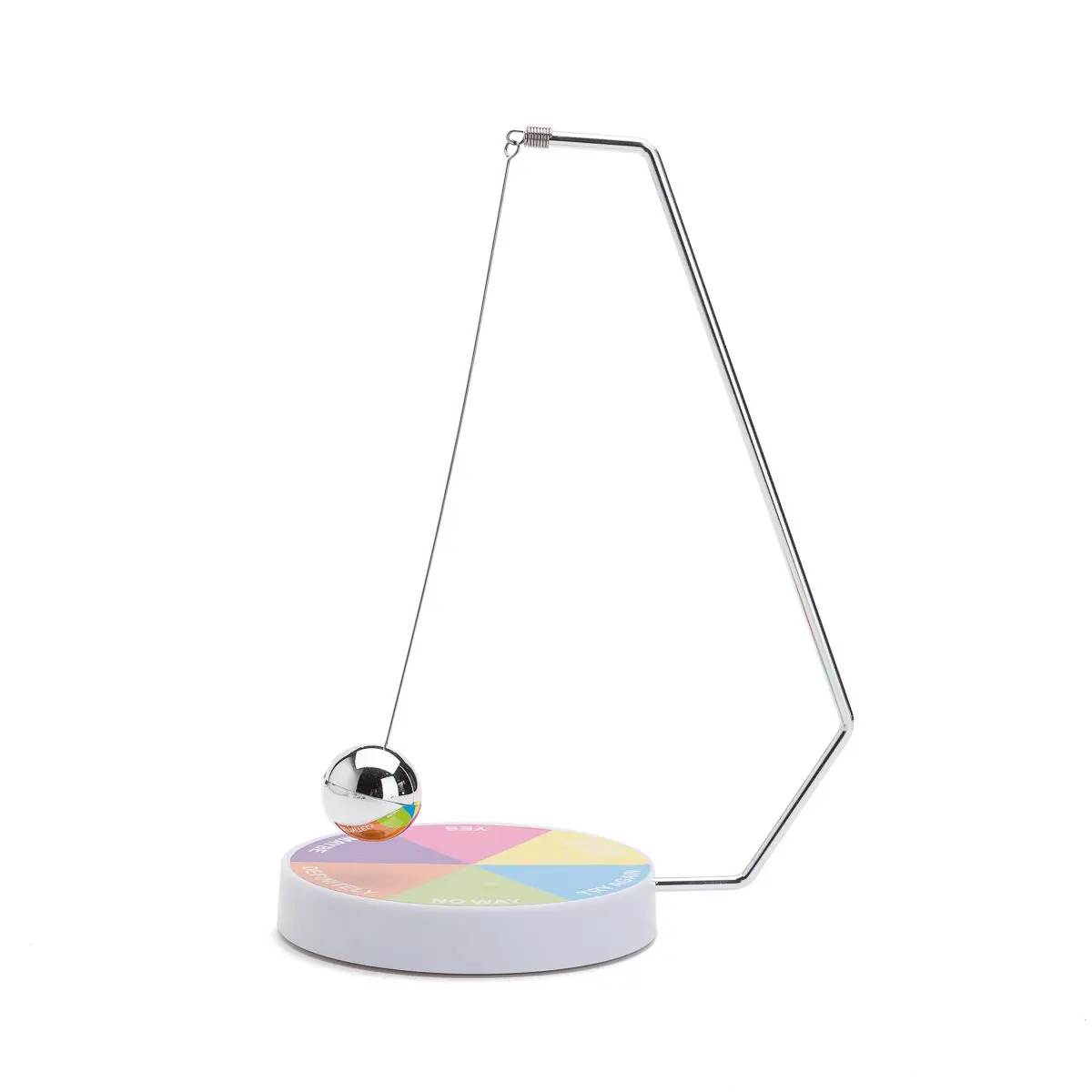 THY COLLECTIBLES Magnetic Decision Maker Pendulum, 8.2in Desk Accessory - 6 Potential Answers Fortune Teller for Indecisive Moments, Fun Focused Friends Gathering Meditative Family Item (Multi-Color)