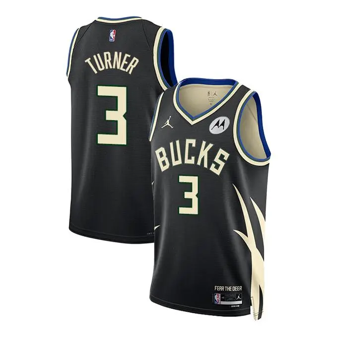 Jordan 2022 Statement Edition Myles Turner Milwaukee Bucks Swingman Jersey