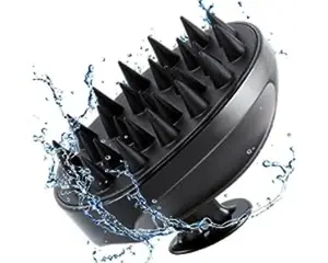 Shampoo Brush Hair Scalp Scrubber Head Massager for Stress Relax Hair Growth, Shower Hair Brush for Women Men Kids, Black