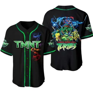 Teenage Mutant Ninja Turtles Baseball Tee Jersey Shirt