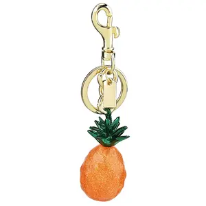 Three-Color Pineapple Fruit Bag Charm, Creative Keychain & Handbag Accessory