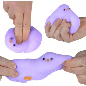Tabalicious TABA Squishy Chick (Purple) - TABA Squishy Fluffs - Squish and Squeeze These Soft, Sticky, TABA Squishies, Perfect for Stress Relief - Sensory and Fidget Toys for Kids and Adults