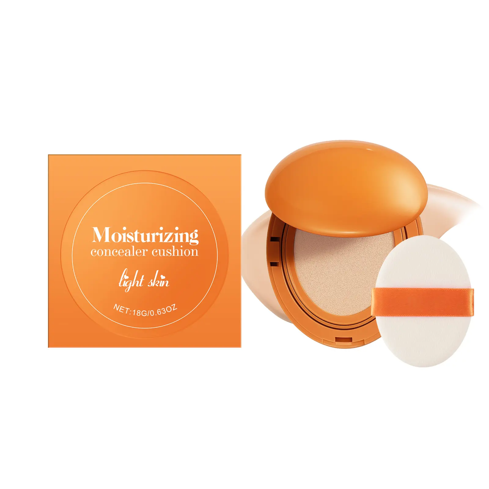 Hydrating & Concealing Cushion, Sheer Natural Finish, Velvet Texture, Dewy Flawless Cushion Foundation,talc-free makeup