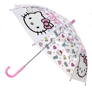 Textiel Trade Girl's Hello Kitty Stick Umbrella, Stick Umbrellas
