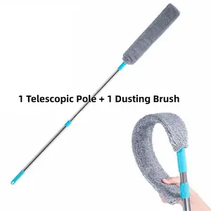 [Multi-Purpose]Humwam Retractable Dusting Brush – Soft Bristles, Ergonomic, Perfect for Bedroom, Kitchen, & High Ceilings