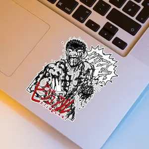Visual Stimulant, Berserk, Guts, Black Swordsman, Black Outlines, Manga, Anime, Vinyl Sticker