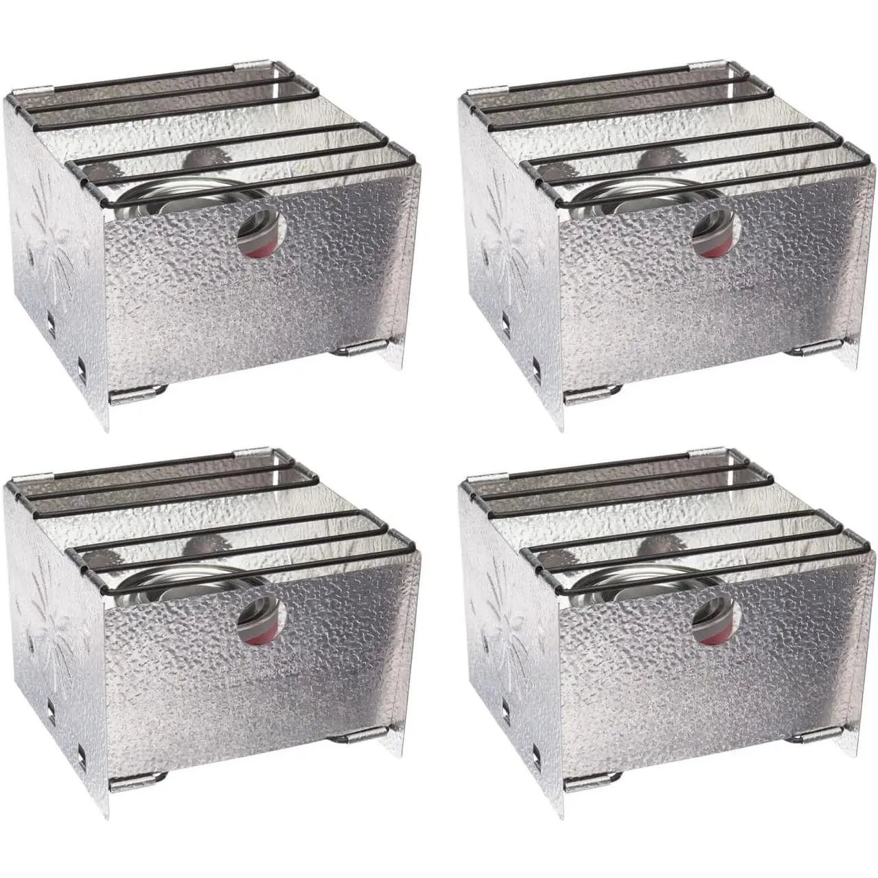 Foldable Portable Functional Camping Stove - Easy-to-Assemble Outdoor Cooktop for Camping, Tailgating, Emergencies - Silver, Outdoor Cooking