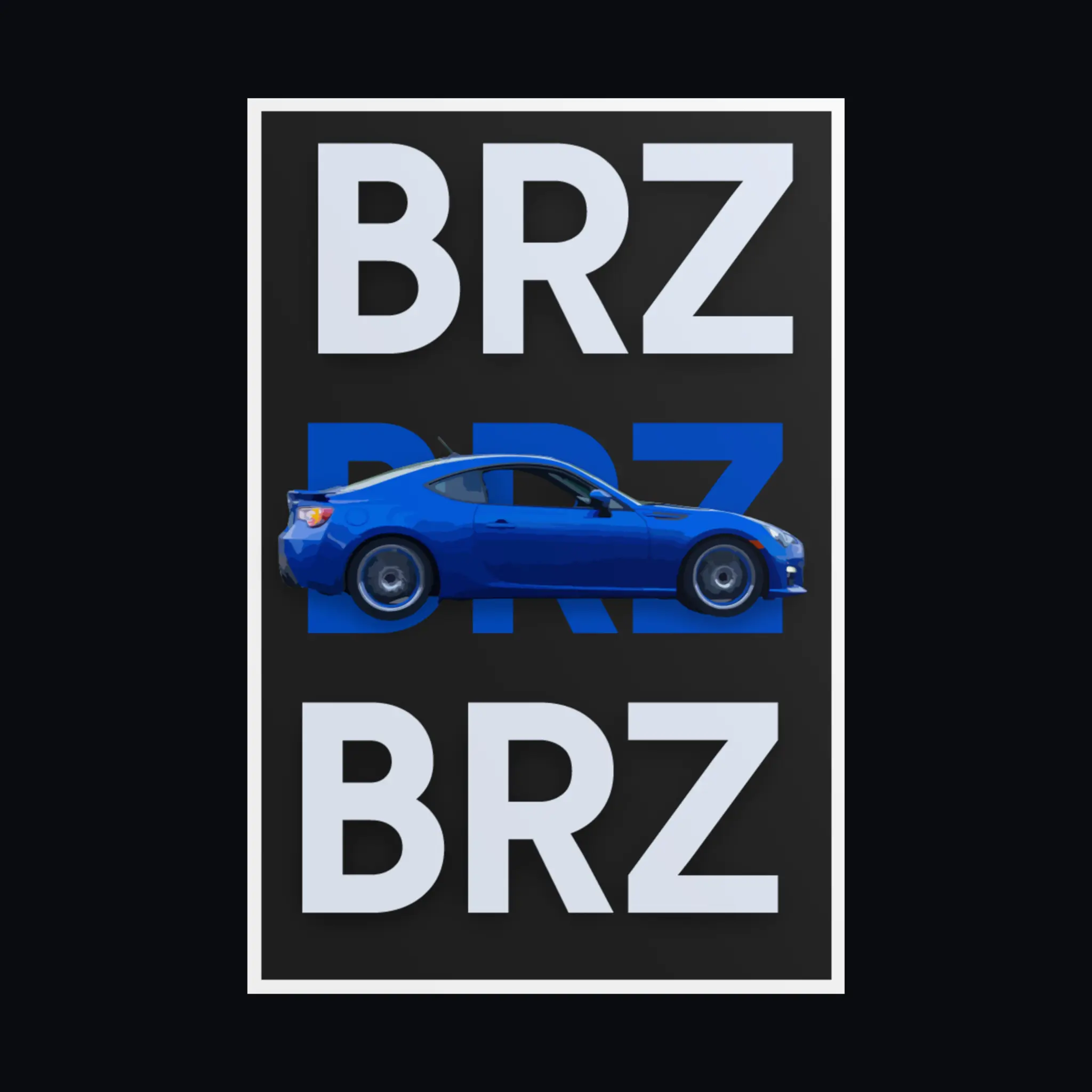 Subaru BRZ Poster