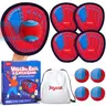 JoyCat Toss and Catch Ball Game for Kids, 4 Paddle Sticky Ball Set, Toddler Baseball Catch Toy, Safe Soft Edges, Outdoor Game for Beach, Yard & Camping, Family Sports Easter Basket Stuffer Gift for Boys Girls Ages 3-12, Sport Toys
