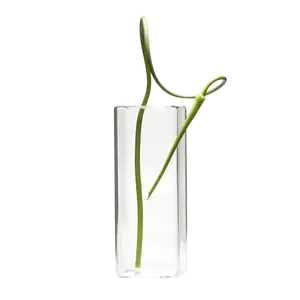 Cube Glass Modern Clear Flower Vase