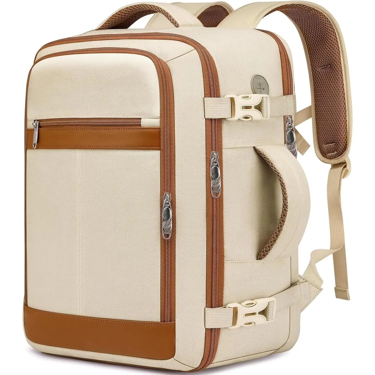 Women\'s Red brown 15.6inch Laptop Mochila Flight Approved Daypack with Pocket Laptop Backpack for Women Bag - 15.6 inch Work Travel  main image 4