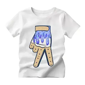 Youth and Adult Blueberry Cone Drip Tee Baseball Team Outfit Tee, Unisex Youth Tee Cotton Lightweight Tee, baseball shirt, game day outfit,Trendy Tees, Youth clothing, birthday gift, summer shirt, Family tee, vacation outfit