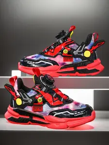 Sport Shoes, Casual PU Leather Sneakers for Boys & Girls, Lightweight Comfortable Fashion, Sports Training Shoes, Ideal for Daily Wear & Outdoor Activities