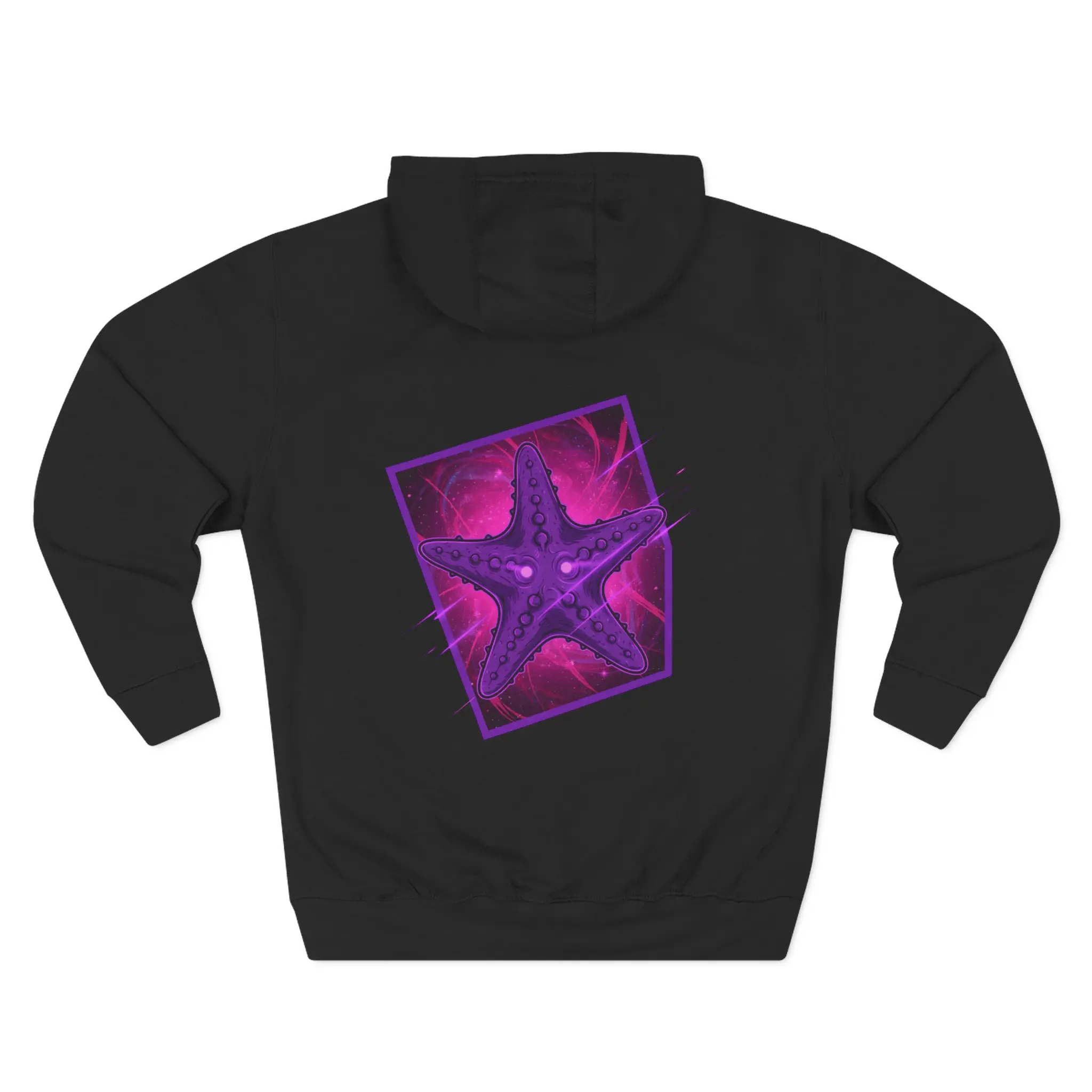 Unisex Starfish Hoodie | Fierce Mythical Back Print | Cyber Core Logo