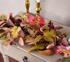 4' Harvest Leaf and Berry Garland by Valerie