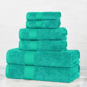 6-Piece Egyptian Cotton Bath Towel Set – Kendell Plush