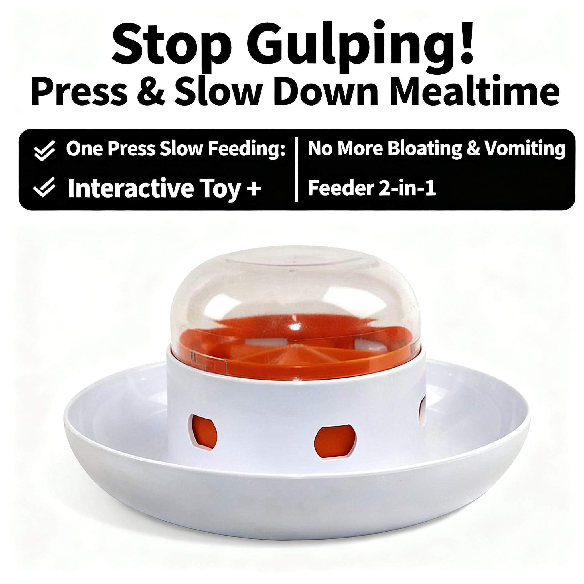 Interactive Puzzle Toy for Dogs EnrichmentPet Slow Feeder Dispenser for Dry Food andTreat Dispenser (All Breed Sizes)