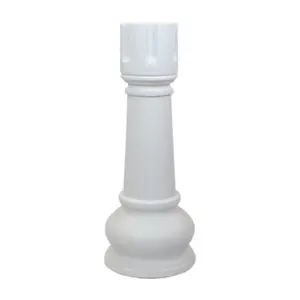 MegaChess 42 Inch White Fiberglass Rook Giant Chess Piece