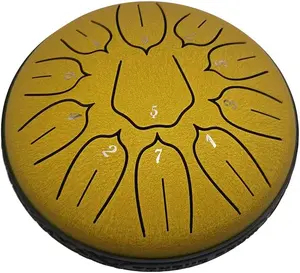Steel Tongue Drum 11 Notes 6 Inches Rain Drum for Outside with Drum Bag, Music Book, Drum Mallets, Mallet Holder, Finger Picks and Stickers, Steel Drum for Yoga, Meditation, Prenatal Education studio drummer  sale