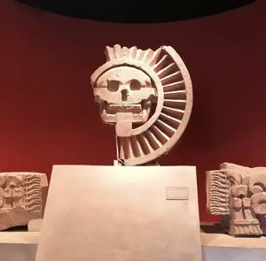 Disk Of Death, El Sol Muerto, The Strange Sculpture Of A Menacing Skull Surrounded By Sun Rays Decor Ornaments