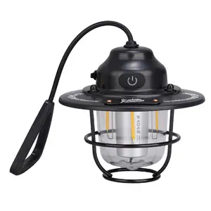 LED Camping Lantern Dimming Emergency Lamp Type C Charging Retro Camping Light 4 Light Modes