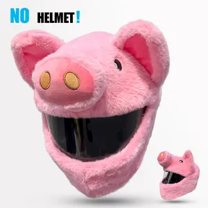 Cartoon Animal Helmet Cover, Soft Plush Material, Comfortable Protection, Prevents Wear, Ideal for Helmets, Durable Design
