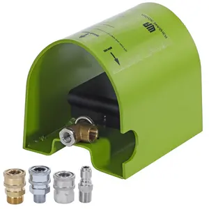 RIDGE WASHER Efficient Foot Valve Sewer Jetter Kit with Four Adapters, 4000 PSI, Compatible with Most Pressure Washer Hose Brands