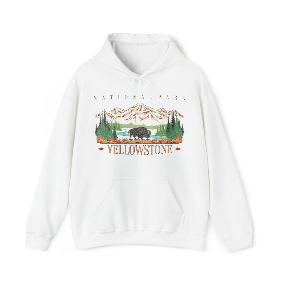 Vintage Yellowstone National Park Hoodie