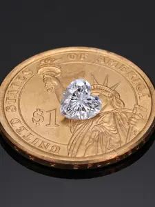 Heart-Shaped Moissanite Gemstone, Perfect for Jewelry Making & Craft Materials, High-Quality Diamond Alternative, 5-9mm Size
