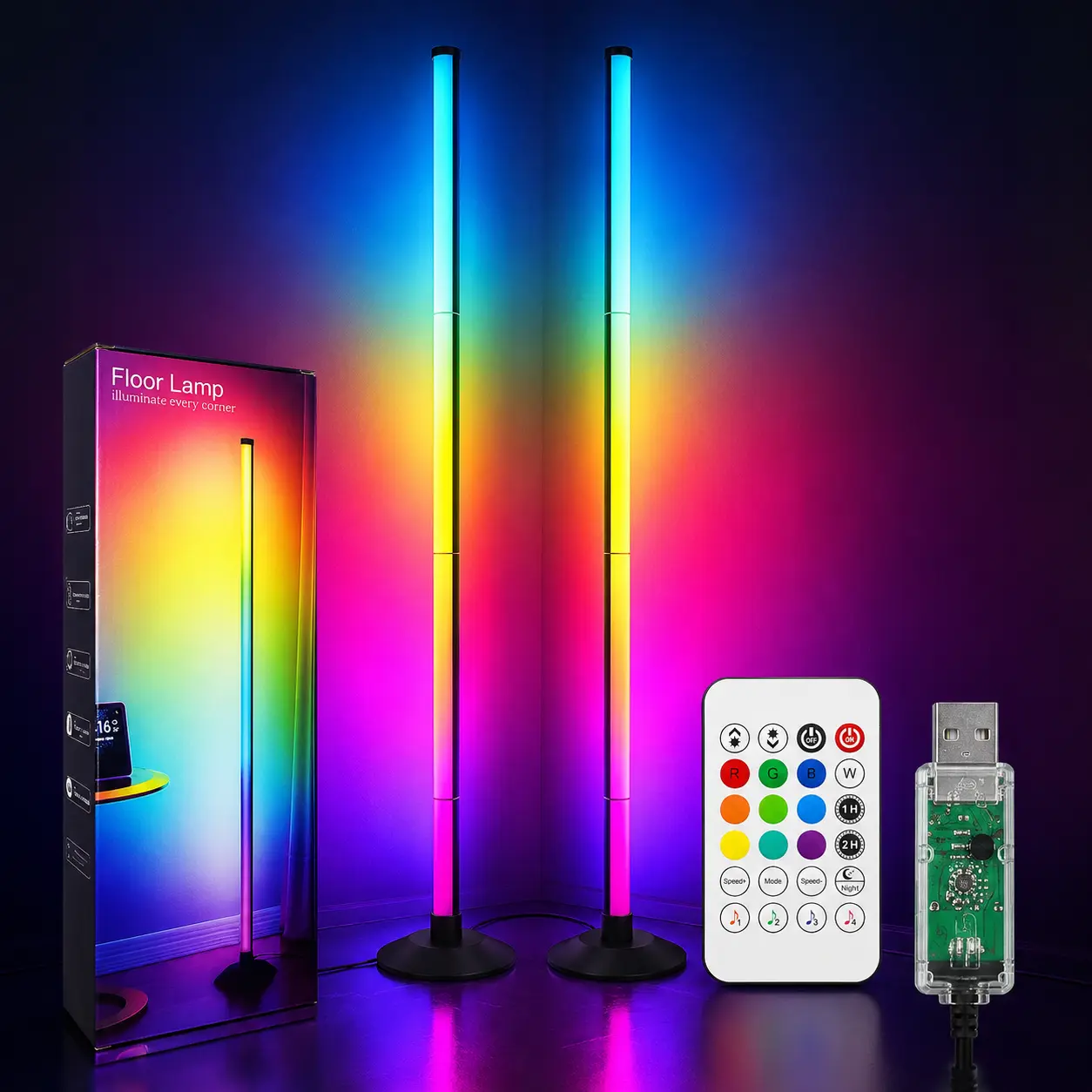 220mL Mini USB Humidifier with Colorful Ambient Light, 2 Mist Modes, Quiet Desktop Humidifier for Bedroom, Office and DormA