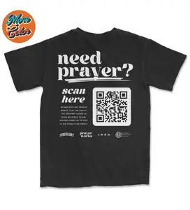 The QR Code Prayer Works Campaign Shirt, Gift for Women, Crew Neck T-shirt, Trending T-shirt