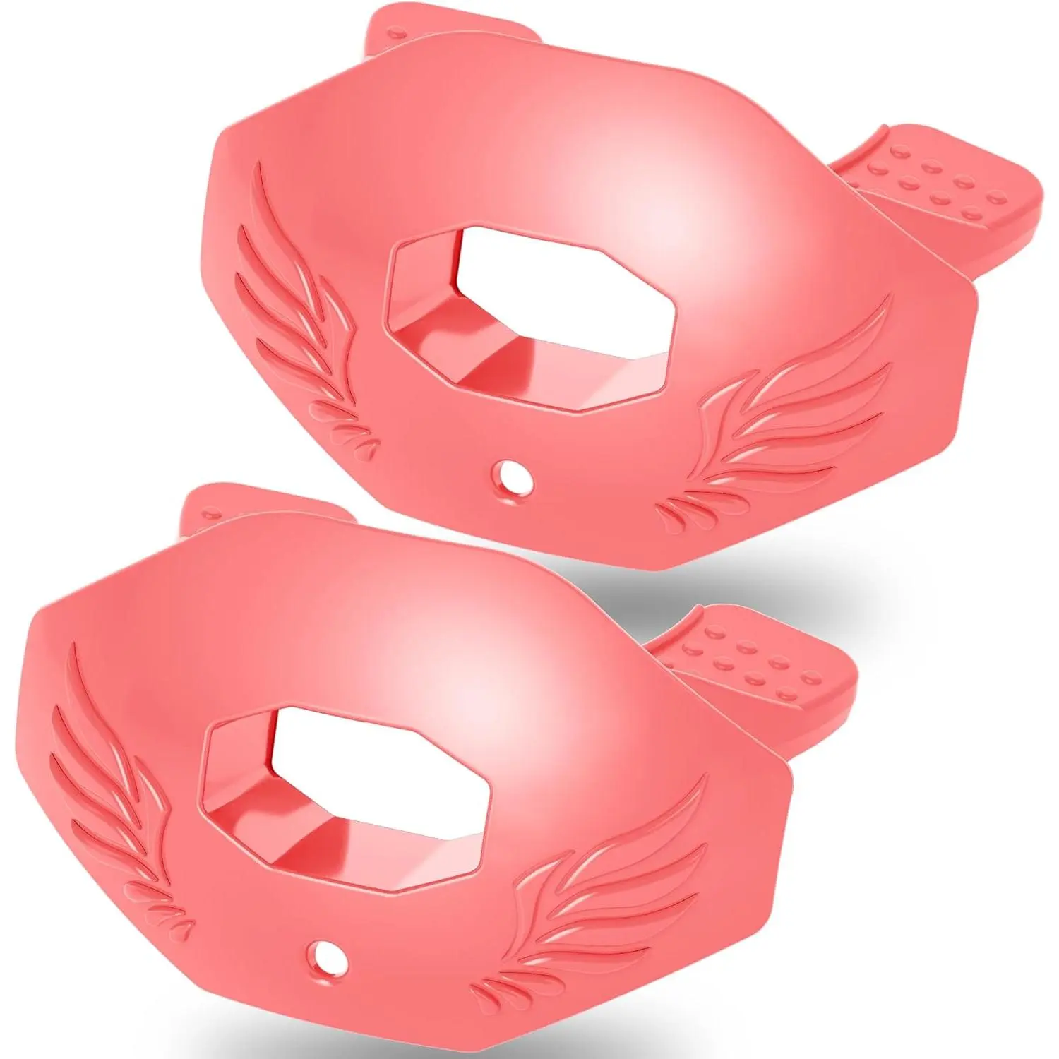 2 count Football Mouth Guard, Football Mouthguard,Football Mouthpiece with Strap,No Boil, Soft and Durable, Maximum  ,Fits Adult, Hockey Football Rugby(Pink)