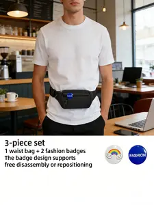 Unisex Active Large Capacity Waist Bag, Casual Chest Pouch, Fashionable Crossbody Bag, Ideal for Gym, Sports, Travel, Fitness, Leisure