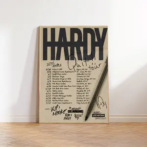 Hardy 2024 Quit Tour Signature Poster for Gift Decor Decoration Ornaments Room