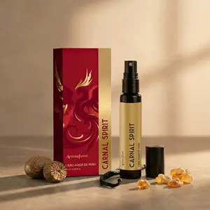 Carnal Spirit | 10ml Perfume | Travel Size | Warm, Spicy, Woody | Vanilla, Nutmeg, Patchouli, Amber | Alcohol Free, Clean | Luxury Scent | Long Lasting Fragrance | Aromafume