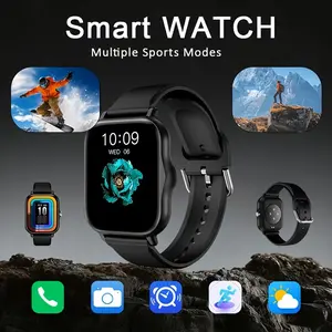 1.83" Full Touch Screen Smart Watch for Men & Women, Bluetooth Calling, Multi-Sport Modes, Sleep Monitor, App Message Alerts, Music Control, Calculator, Weather Forecast, Voice Assistant, Camera, Alarm & Stopwatch, Daily Outdoor Fitness Watch