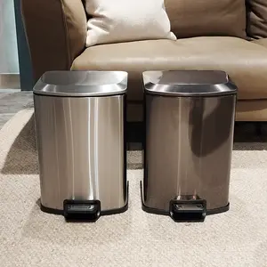 Stop Bending Over to Take Out the Trash!Hands-Free Stainless Steel Kitchen Can  Step to Open, Huge Capacity#CleanTok Approved