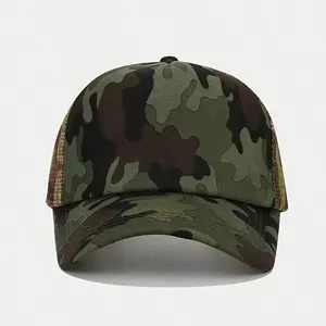 1PC Camouflage Breathable Mesh Truck Driver Baseball Hat Men's And Women's Fashion Outdoor Leisure Sunshade Hat Breathable - Lightweight - Durable