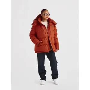 1920 Orange Puffer Jacket