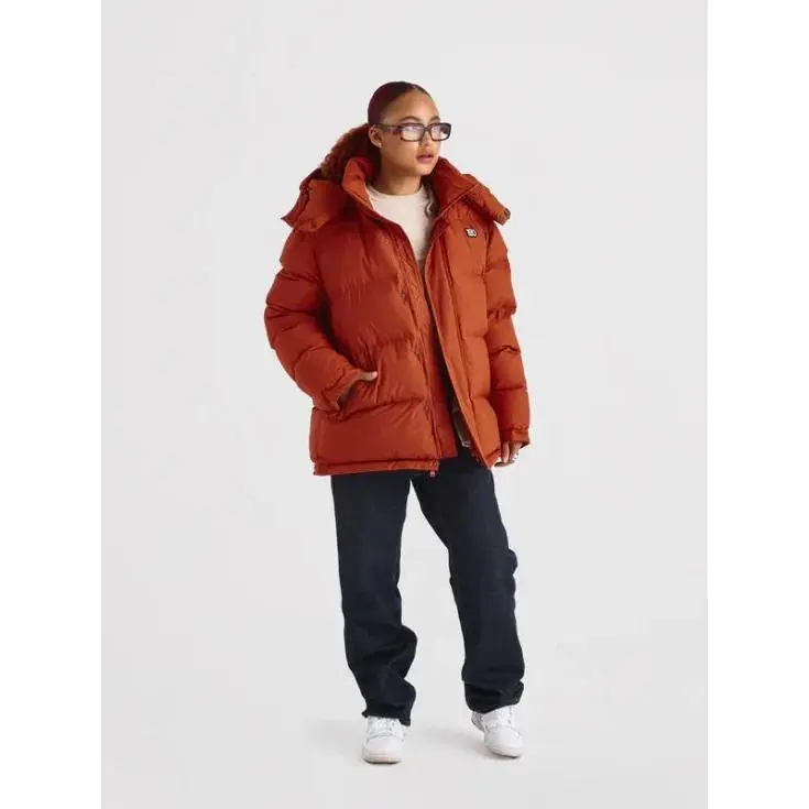 1920 Orange Puffer Jacket