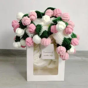 Three Color Gradient Rose Bouquet Throw Blanket Soft Warm Gift for Valentine's Day Girlfriend Women Lovers