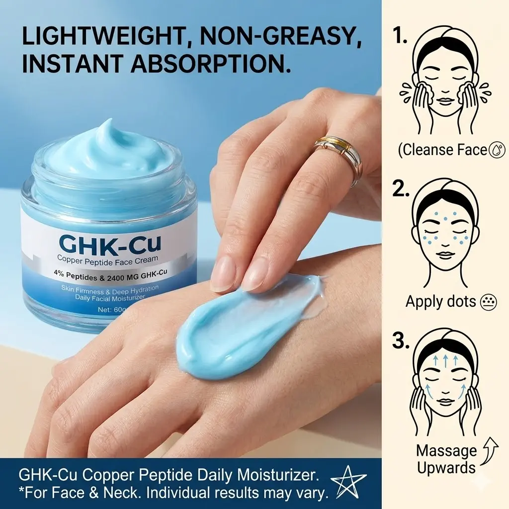GHK-Cu Copper Peptide Daily Facial Moisturizer