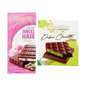 Fiorella Dubai Chocolate Pistachio & Marshmallow Flavor Gift Box - 2 Flavors, 210g Total - TikTok Viral Sensation, Rich & Smooth Taste