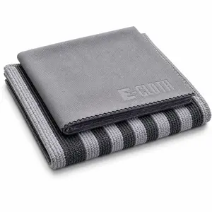 E-Cloth Stainless Steel Cleaning Kit - Super Absorbent Reusable Microfiber System with Metal Cloth, Wiping Cloth for Household Surface Care