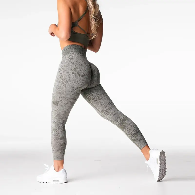Digital Women's Seamless Gym Leggings - Stretch Workout Tights for Fitness & Yoga