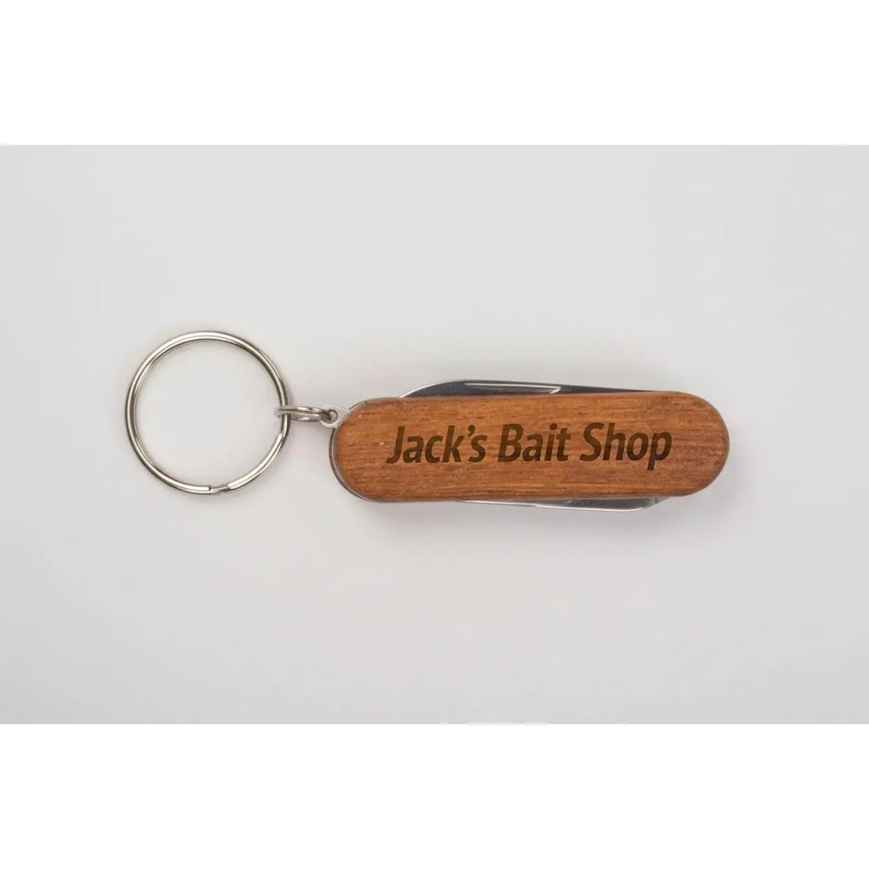 Custom Engraved Wooden Pocket Knife | 3-Function Everyday Carry Bottle Opener Keychain, Unique Customized Gifts for Him & Groomsmen, 3 Functions, Engraved Text, Wood Handle, Edc Keychains