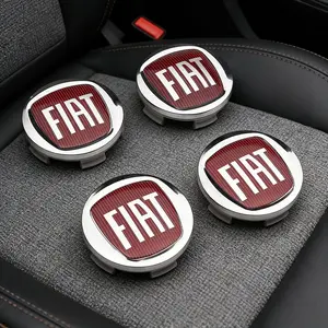 Car Wheel Hub Center Cover 4pcs ABS Electroplating Accessories For FIAT 500 Ducato Panda Grande Punto Tipo Abarth Pulse Strada 600 500L Mobi Doblo Fullback Freemont Toro Qubo Fiorino Aege