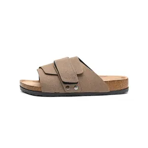 Valentine's Day Luxury Gift, Unisex Comfort Fashion Shoes, Leather Slipper, One-Button Design, Home and Outdoor Wear, Ideal Casual Footwear