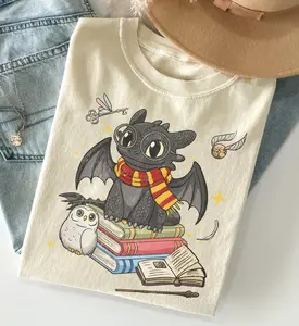 Magical DragonvShirt, WDW Universal Studios Outfit Tee, Wizard Fantasy Shirt, Movie Theme Park Outfit, WDW Cute Dragon Wizard Tee