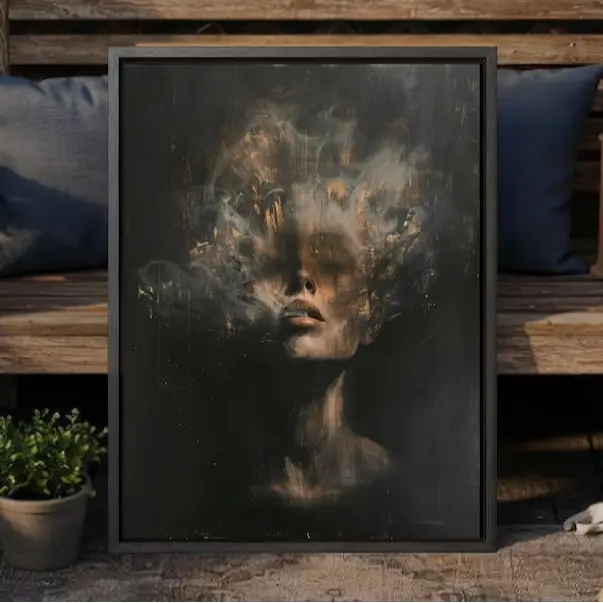 Moody Gothic Wall Art Poster UnFramed, Surreal Dark Academia Decor, Perfect Dark Academia Gift, Atmospheric Witchy Spooky Horror Wall Art